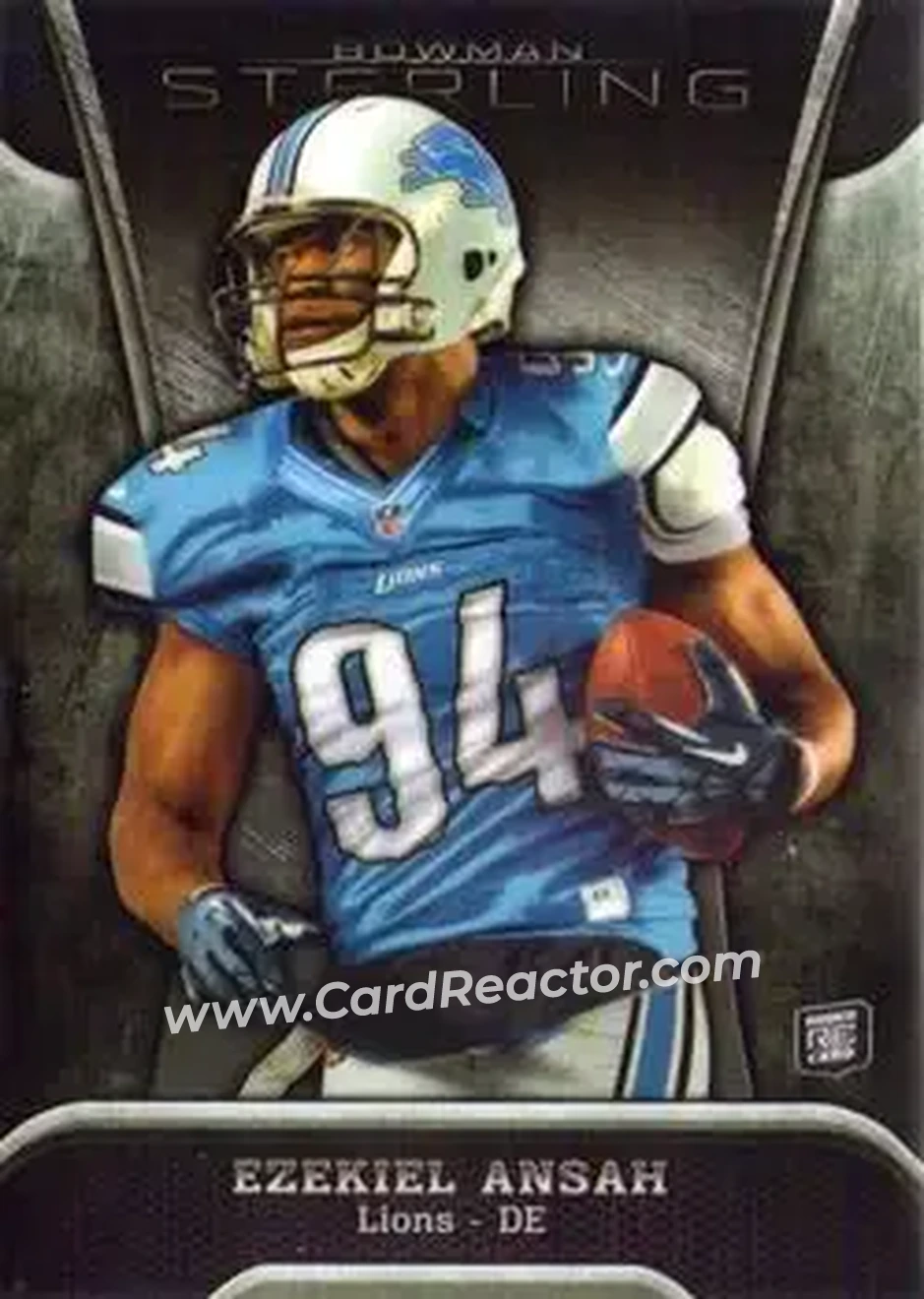 2013 Bowman Sterling #19 - Ezekiel Ansah - Detroit Lions - Front