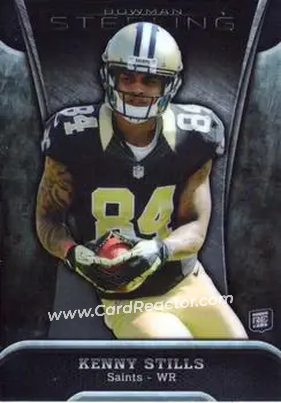 2013 Bowman Sterling #42 - Kenny Stills - New Orleans Saints - Front 2013 Bowman Sterling #42 - Kenny Stills - New Orleans Saints - Front