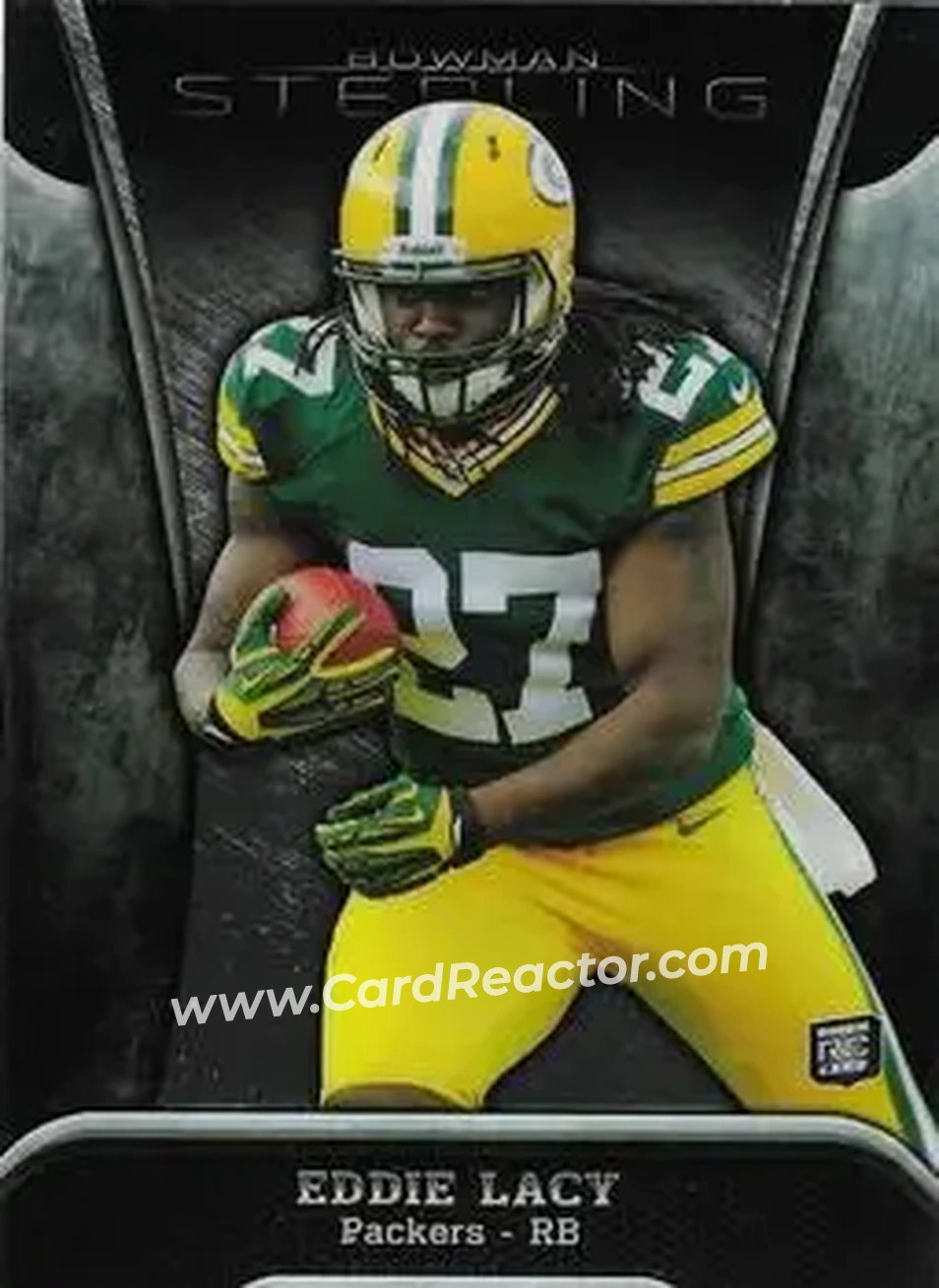 2013 Bowman Sterling #64 - Eddie Lacy - Green Bay Packers - Front 2013 Bowman Sterling #64 - Eddie Lacy - Green Bay Packers - Front