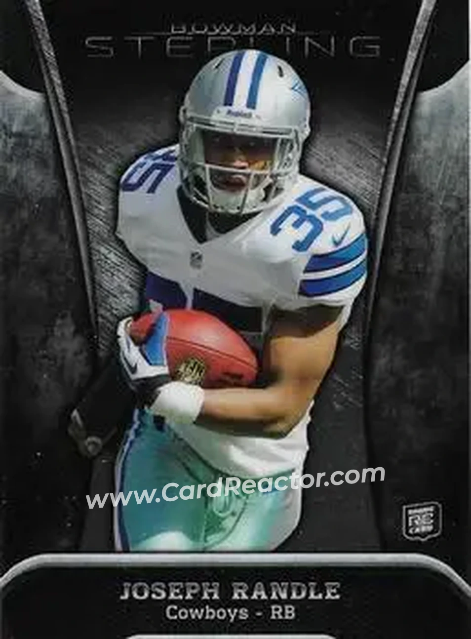 2013 Bowman Sterling #98 - Joseph Randle - Dallas Cowboys - Front 2013 Bowman Sterling #98 - Joseph Randle - Dallas Cowboys - Front
