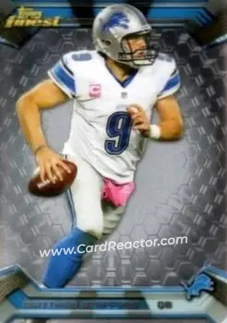 2013 Finest #3 - Matthew Stafford - Detroit Lions - Front 2013 Finest #3 - Matthew Stafford - Detroit Lions - Front