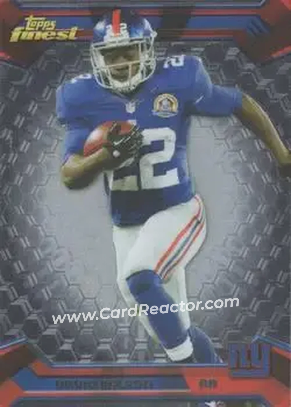 2013 Finest #7 - David Wilson - New York Giants - Front