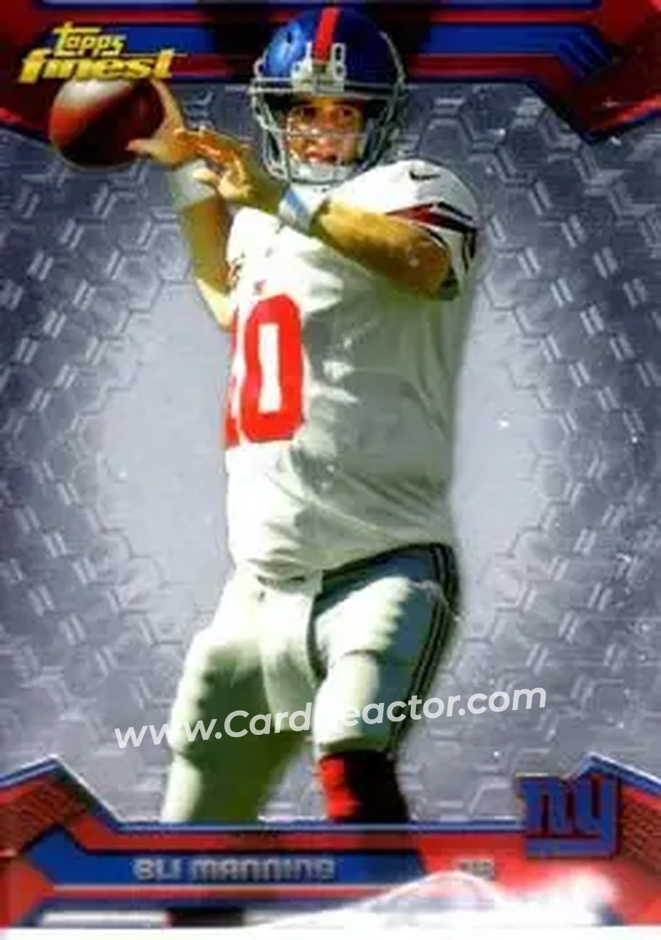 2013 Finest #10 - Eli Manning - New York Giants - Front