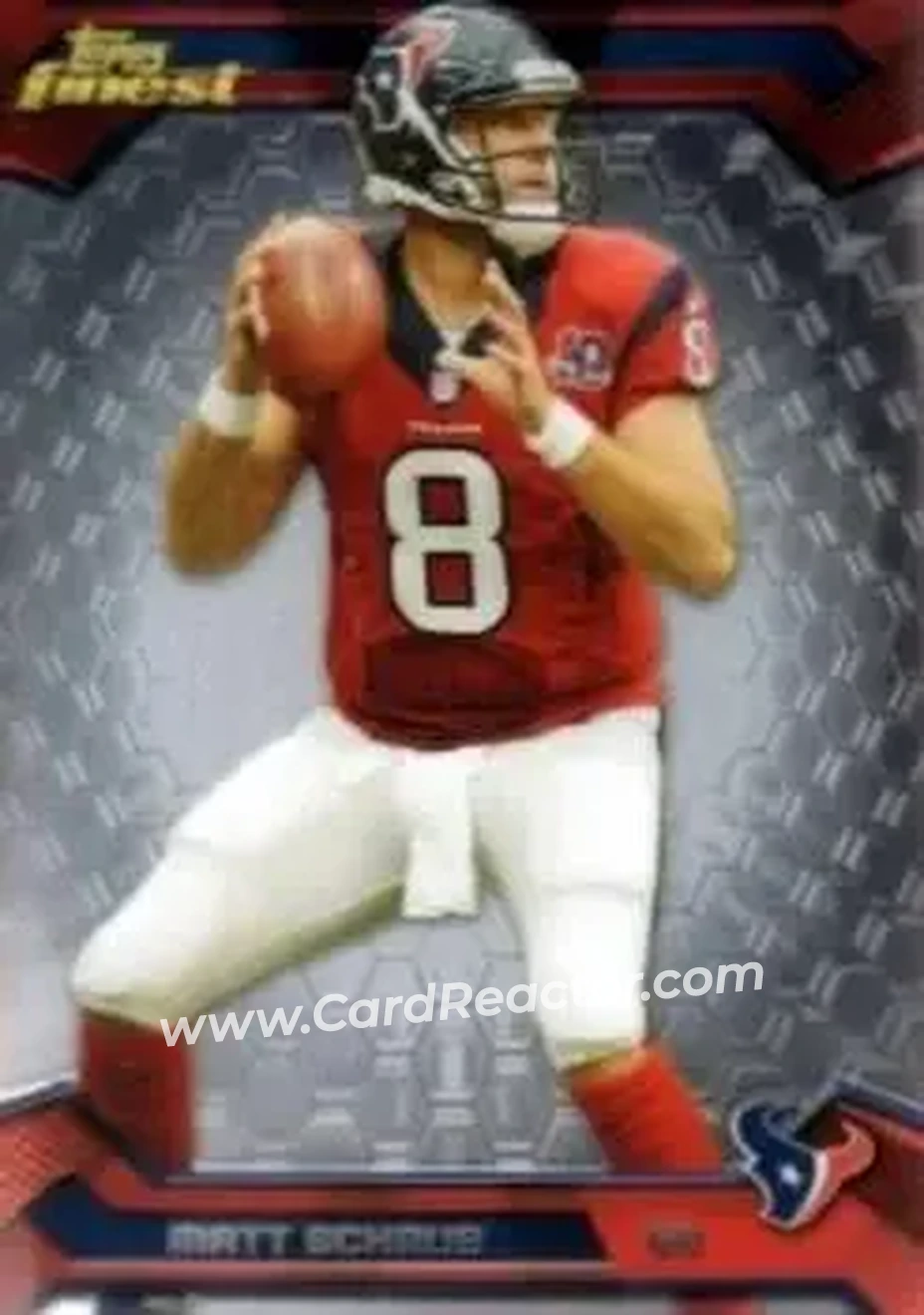 2013 Finest #11 - Matt Schaub - Houston Texans - Front