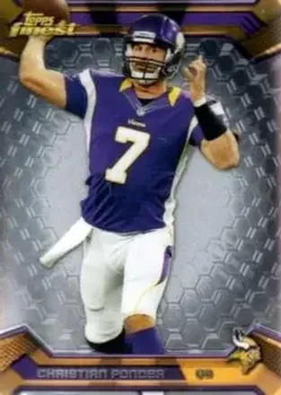 2013 Finest #15 - Christian Ponder - Minnesota Vikings