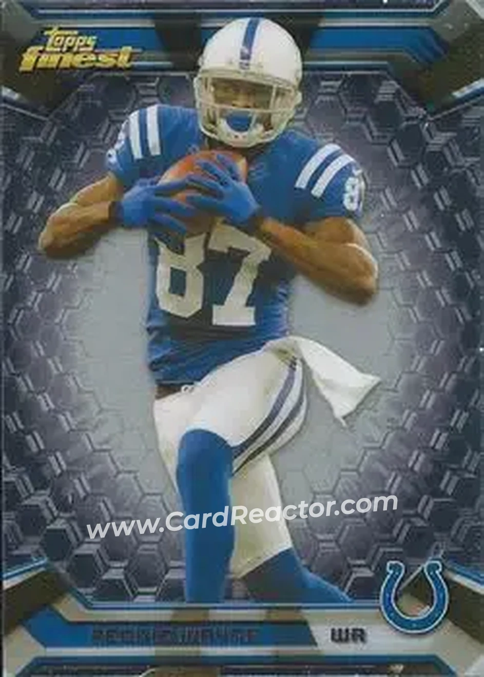 2013 Finest #17 - Reggie Wayne - Indianapolis Colts - Front