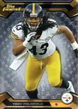 2013 Finest #23 - Troy Polamalu - Pittsburgh Steelers