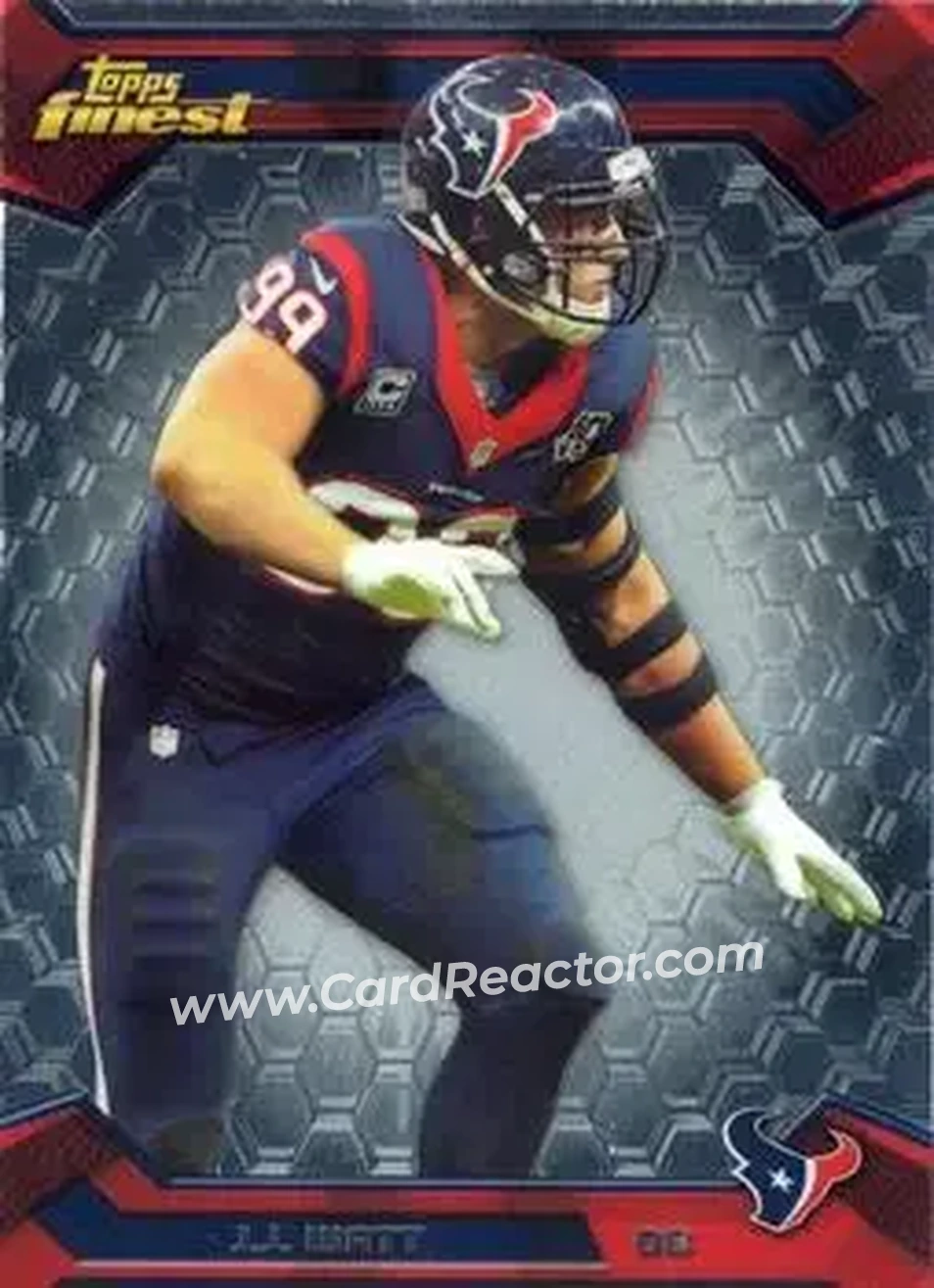 2013 Finest #27 - J.J. Watt - Houston Texans - Front