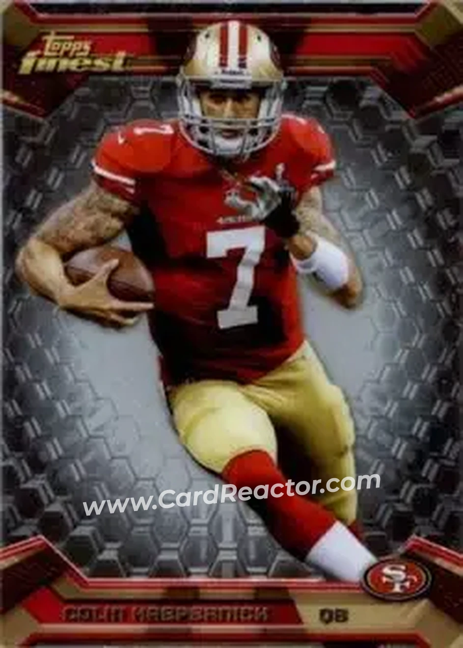 2013 Finest #30 - Colin Kaepernick - San Francisco 49ers - Front