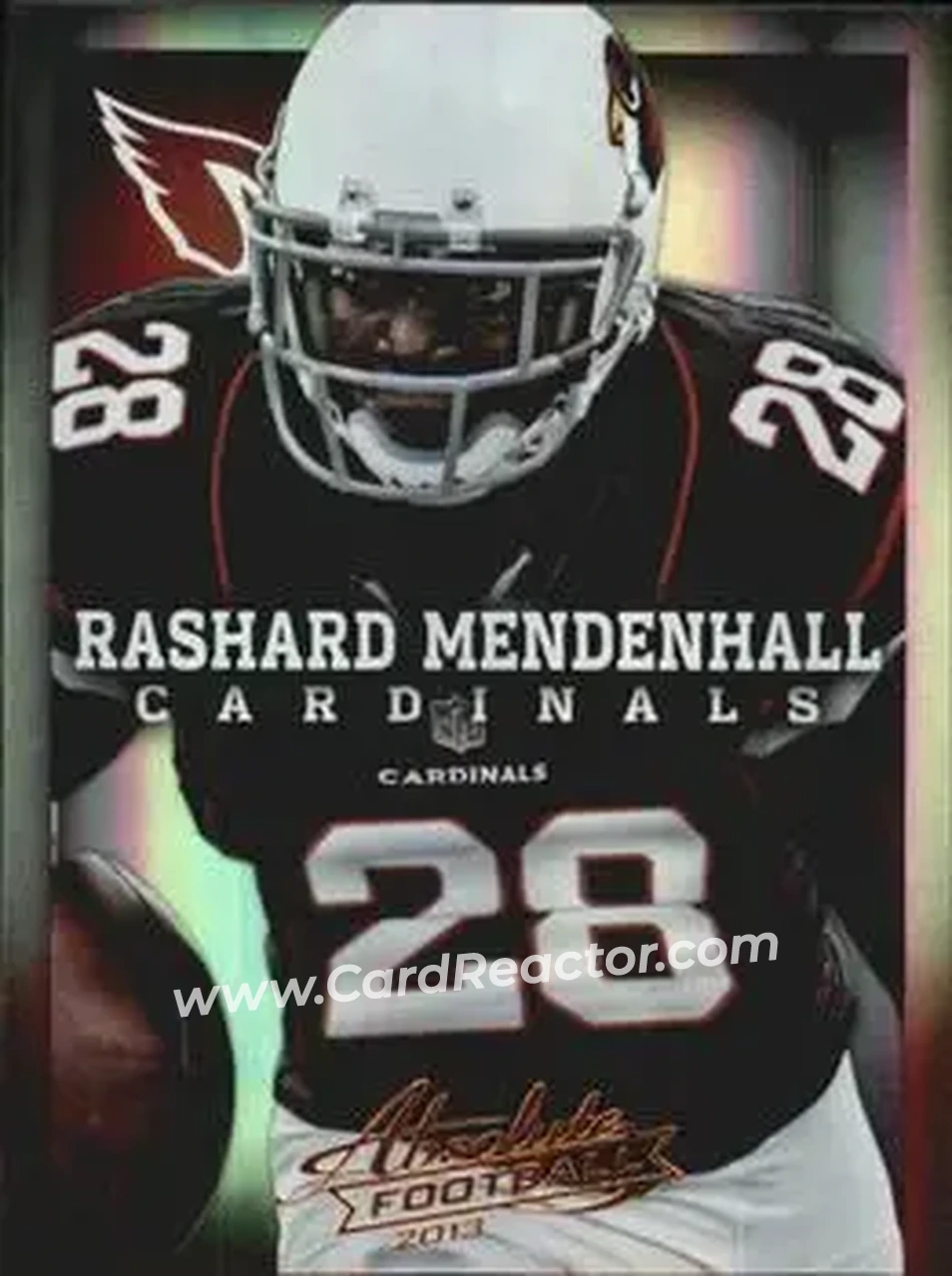 2013 Panini Absolute #3 - Rashard Mendenhall - Arizona Cardinals - Front