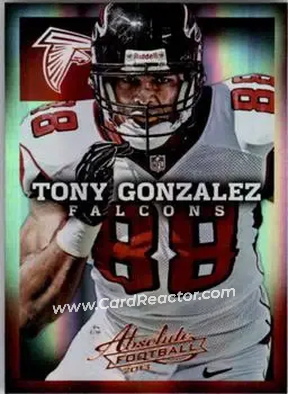 2013 Panini Absolute #7 - Tony Gonzalez - Atlanta Falcons - Front