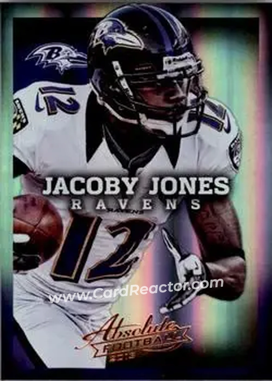 2013 Panini Absolute #10 - Jacoby Jones - Baltimore Ravens - Front