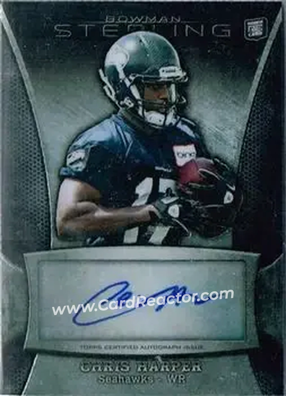 2013 Bowman Sterling - Autographs #BSA-CHA - Chris Harper - Seattle Seahawks - Front 2013 Bowman Sterling - Autographs #BSA-CHA - Chris Harper - Seattle Seahawks - Front