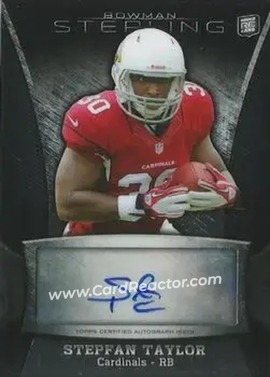 2013 Bowman Sterling - Autographs #BSA-ST - Stepfan Taylor - Arizona Cardinals - Front