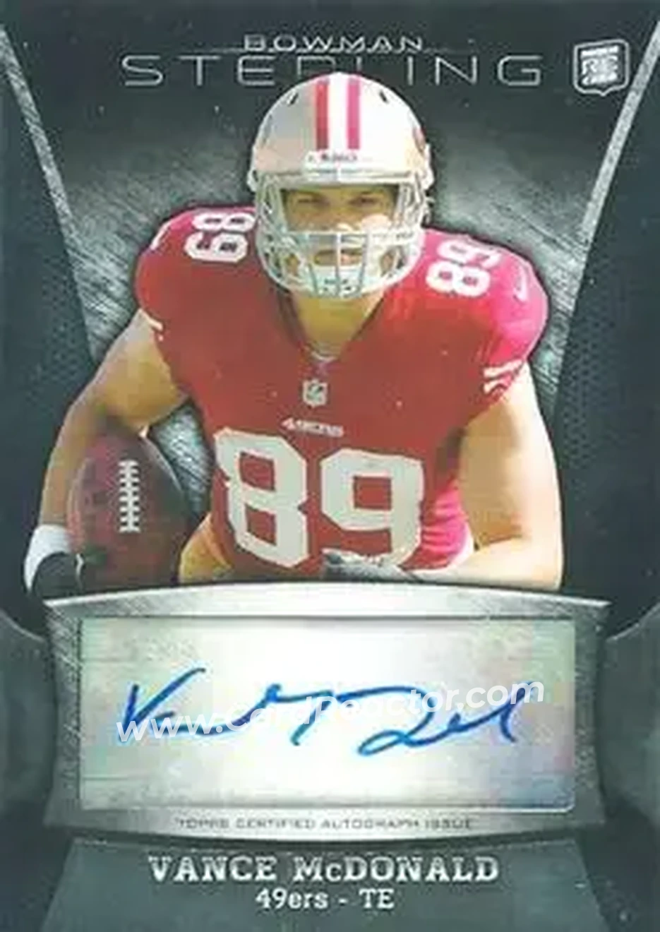 2013 Bowman Sterling - Autographs #BSA-VM - Vance McDonald - San Francisco 49ers - Front