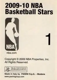 Back of Card #1