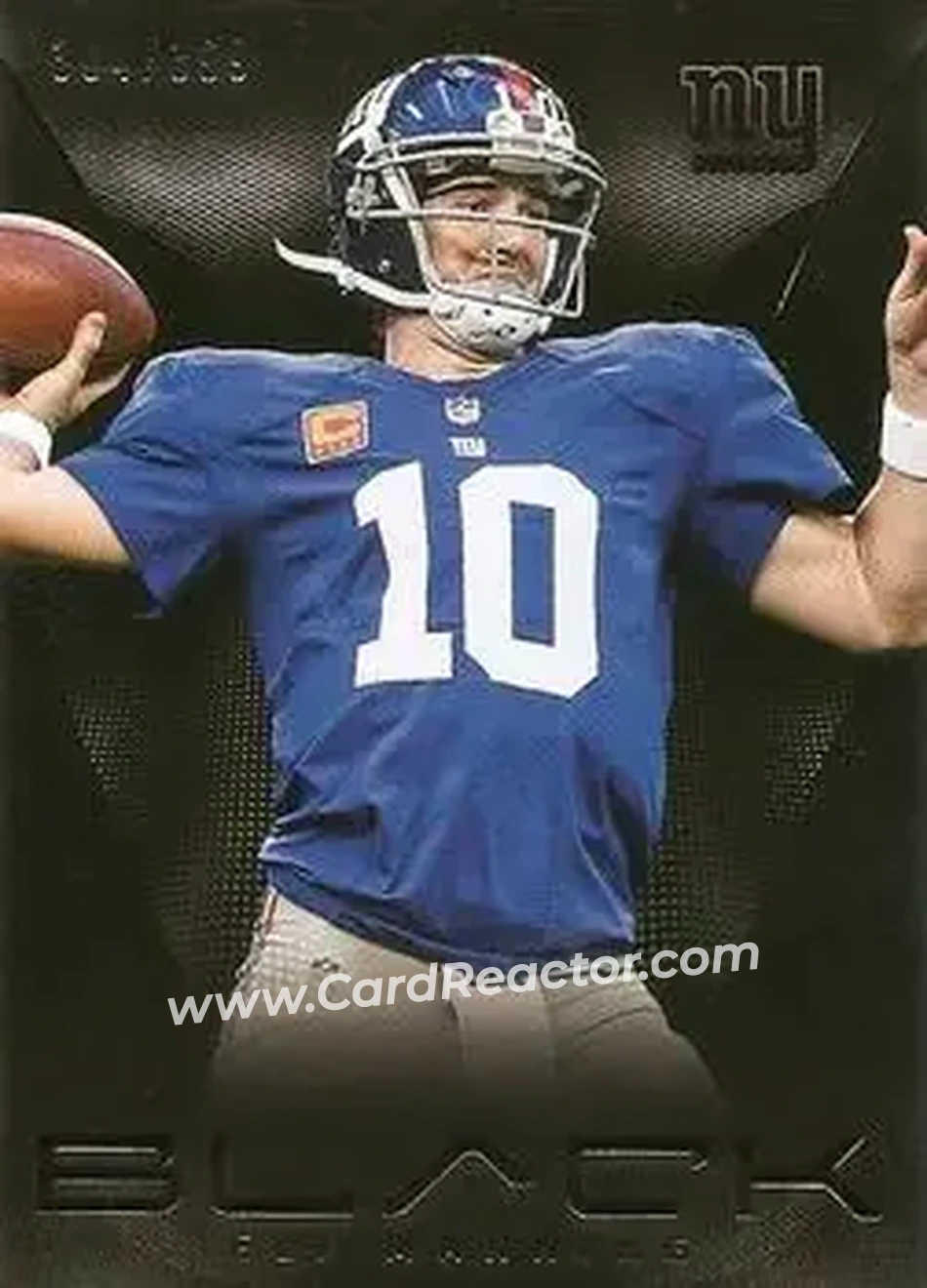 2013 Panini Black #43 - Eli Manning - New York Giants - Front