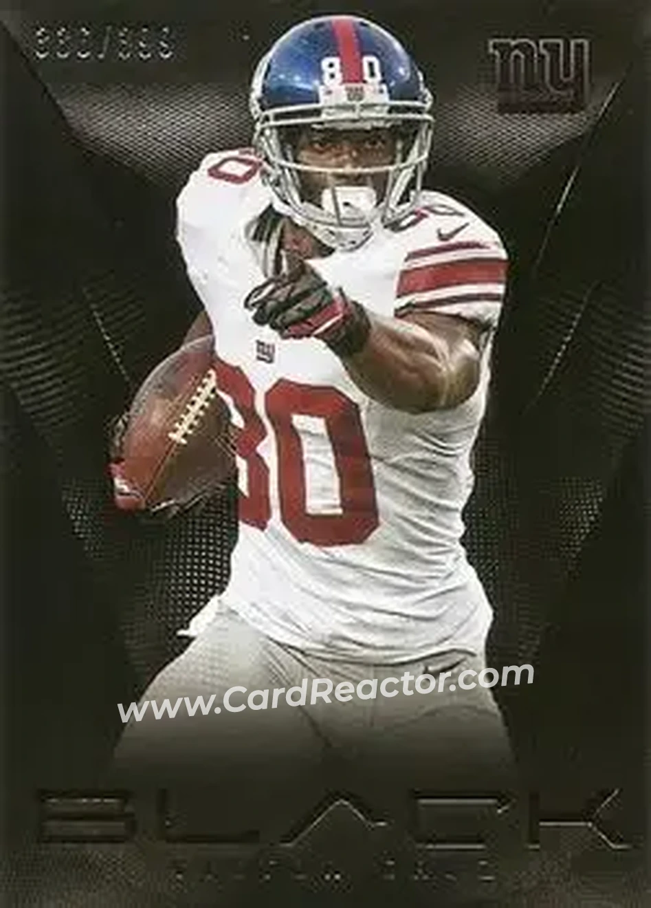 2013 Panini Black #58 - Victor Cruz - New York Giants - Front