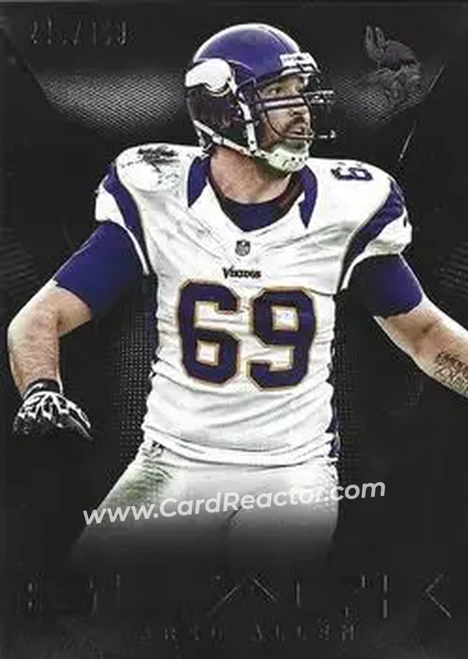 2013 Panini Black #60 - Jared Allen - Minnesota Vikings - Front