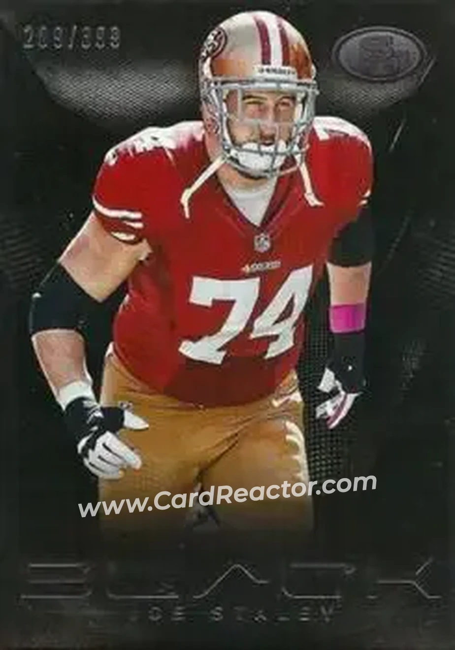 2013 Panini Black #77 - Joe Staley - San Francisco 49ers
