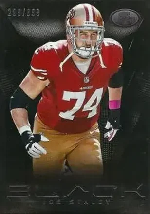 2013 Panini Black #77 - Joe Staley - San Francisco 49ers
