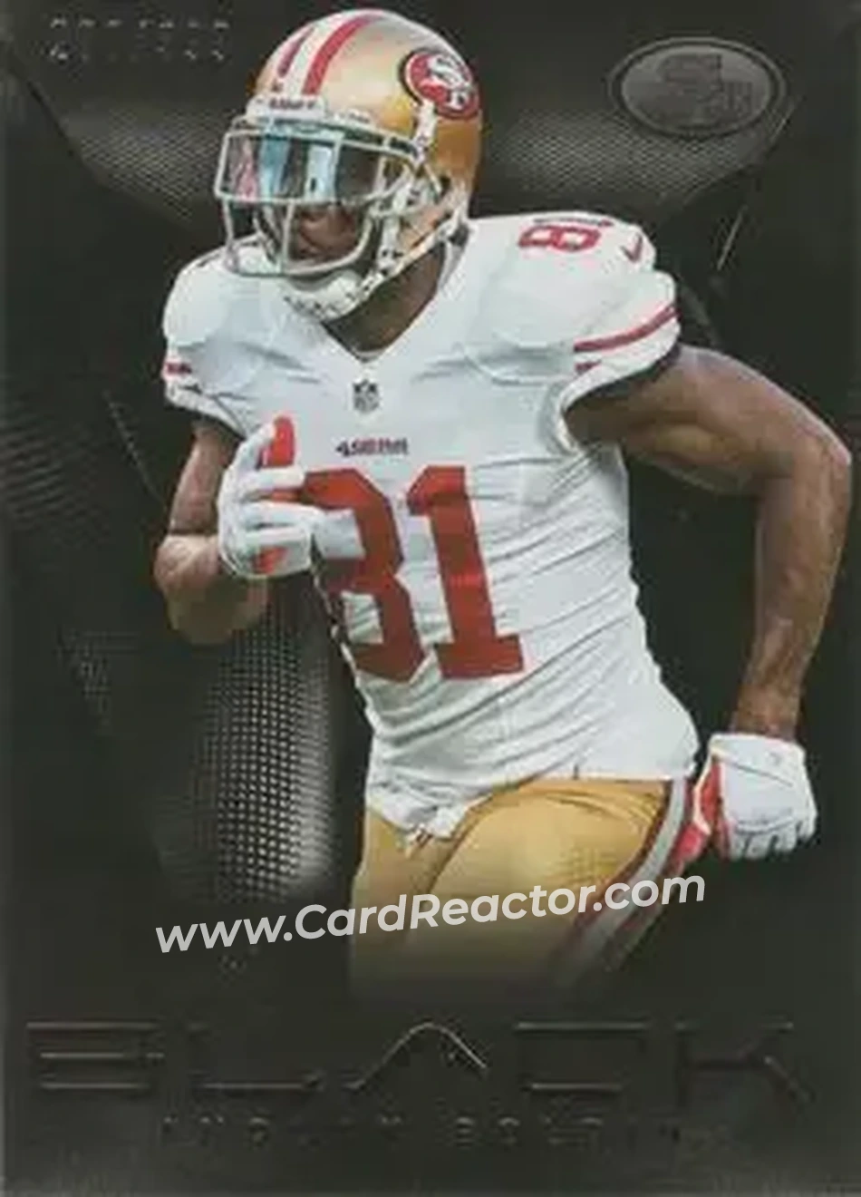 2013 Panini Black #92 - Anquan Boldin - San Francisco 49ers - Front