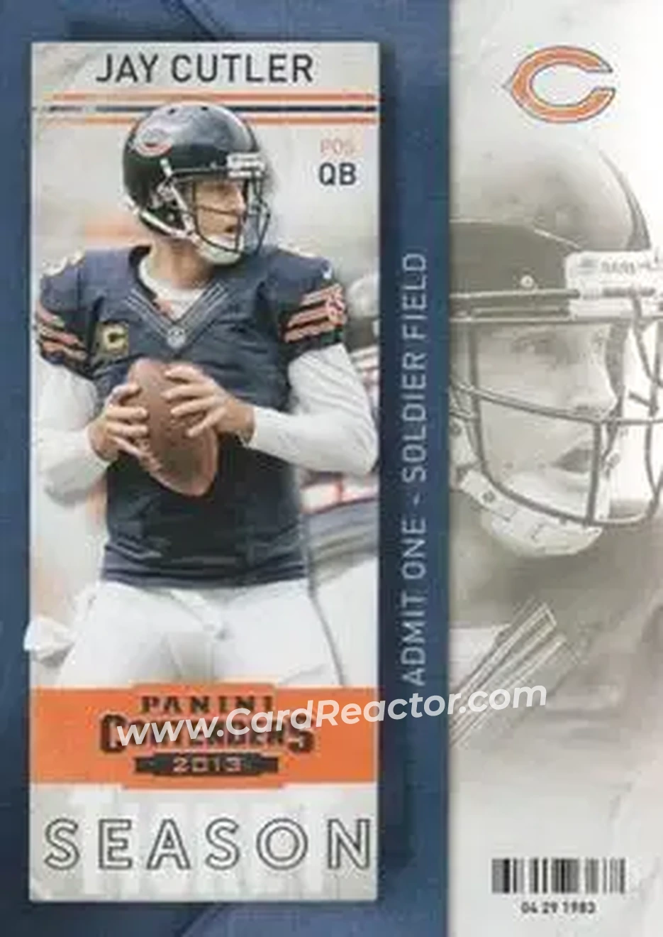 2013 Panini Contenders #5 - Jay Cutler - Chicago Bears - Front