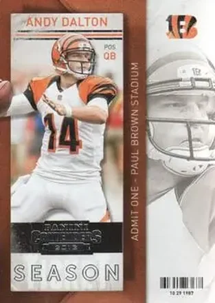 2013 Panini Contenders #8 - Andy Dalton - Cincinnati Bengals