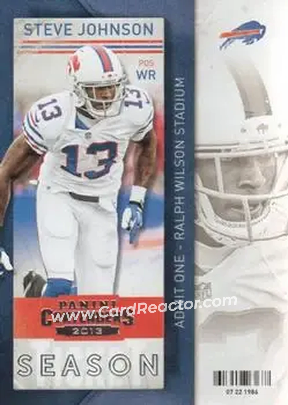 2013 Panini Contenders #11 - Steve Johnson - Buffalo Bills - Front
