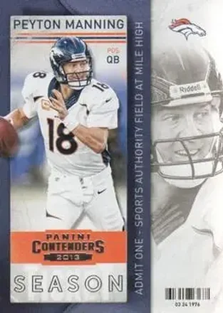 2013 Panini Contenders #14 - Peyton Manning - Denver Broncos