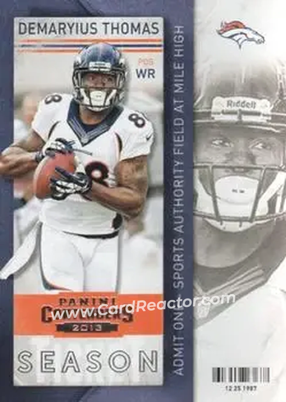 2013 Panini Contenders #15 - Demaryius Thomas - Denver Broncos - Front