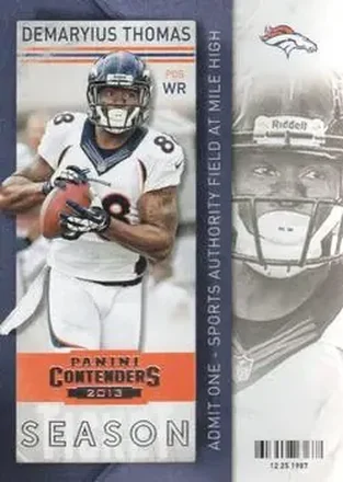 2013 Panini Contenders #15 - Demaryius Thomas - Denver Broncos
