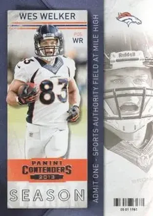 2013 Panini Contenders #16 - Wes Welker - Denver Broncos