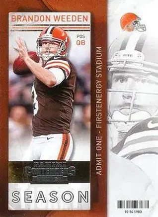 2013 Panini Contenders #18 Brandon Weeden