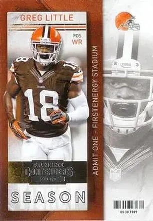 2013 Panini Contenders #19 - Greg Little - Cleveland Browns