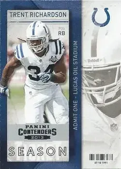 2013 Panini Contenders feature card