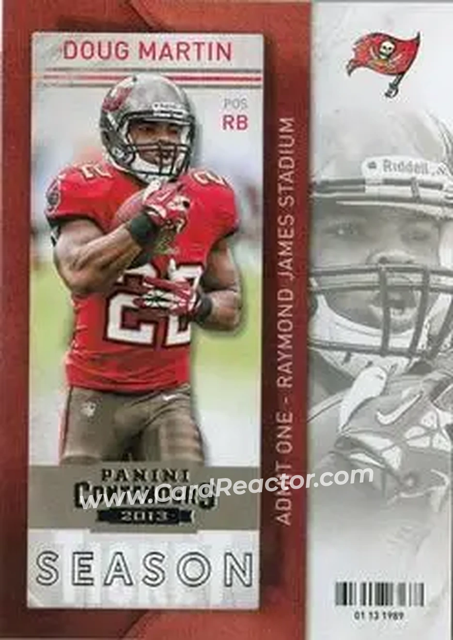 2013 Panini Contenders #23 - Doug Martin - Tampa Bay Buccaneers - Front