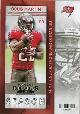 2013 Panini Contenders #23 - Doug Martin - Tampa Bay Buccaneers