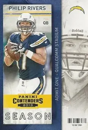2013 Panini Contenders #27 - Philip Rivers - San Diego Chargers