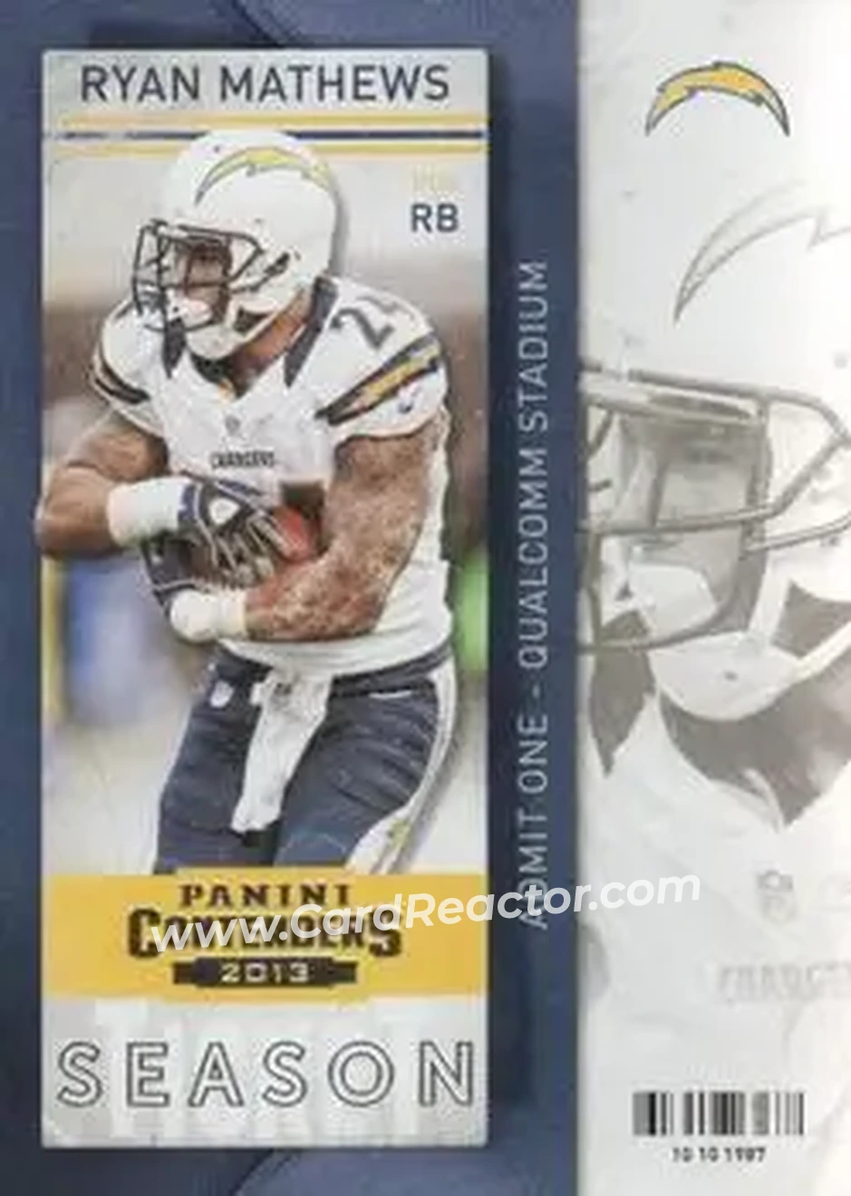 2013 Panini Contenders #29 - Ryan Mathews - San Diego Chargers - Front