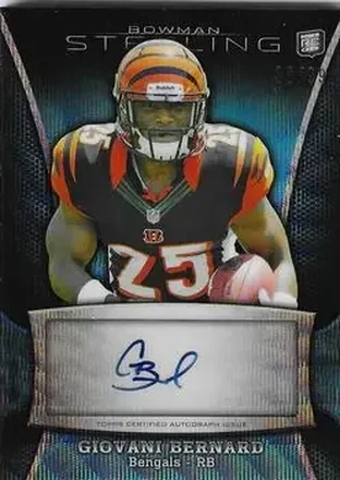 2013 Bowman Sterling - Autographs Blue Refractors #BSA-GB - Giovani Bernard - Cincinnati Bengals