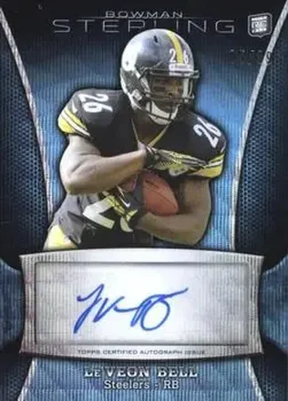 2013 Bowman Sterling - Autographs Blue Refractors #BSA-LB - Le'Veon Bell - Pittsburgh Steelers