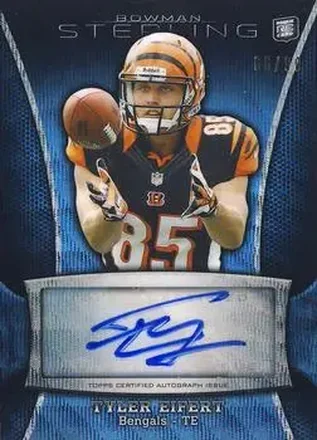 2013 Bowman Sterling - Autographs Blue Refractors #BSA-TE - Tyler Eifert - Cincinnati Bengals