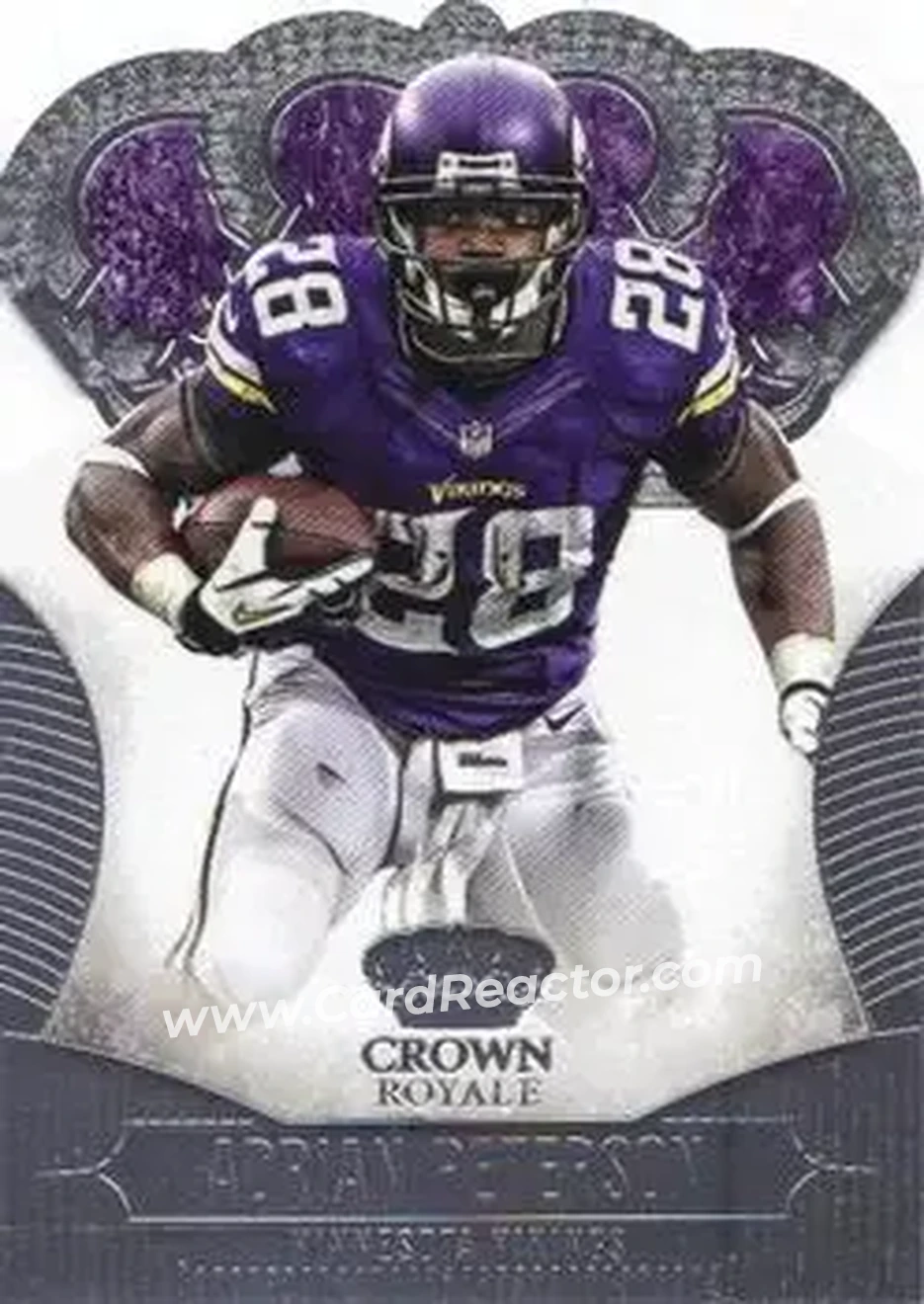 2013 Panini Crown Royale #3 - Adrian Peterson - Minnesota Vikings - Front