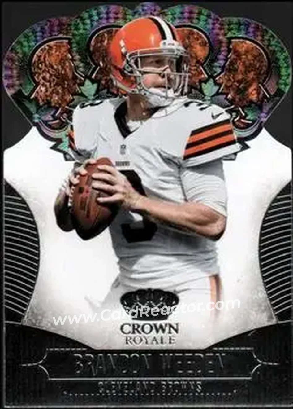 2013 Panini Crown Royale #16 - Brandon Weeden - Cleveland Browns - Front
