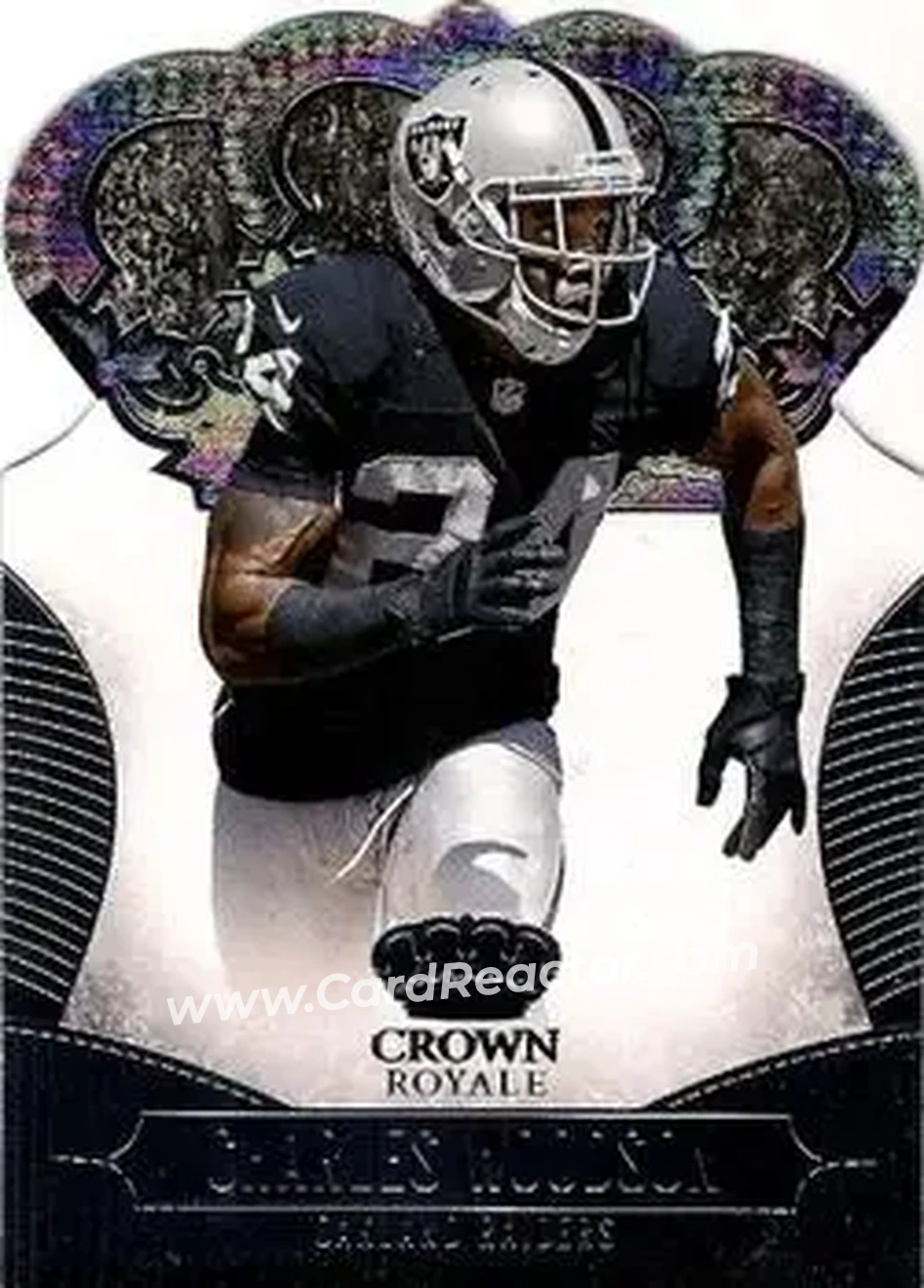 2013 Panini Crown Royale #22 - Charles Woodson - Oakland Raiders - Front 2013 Panini Crown Royale #22 - Charles Woodson - Oakland Raiders - Front