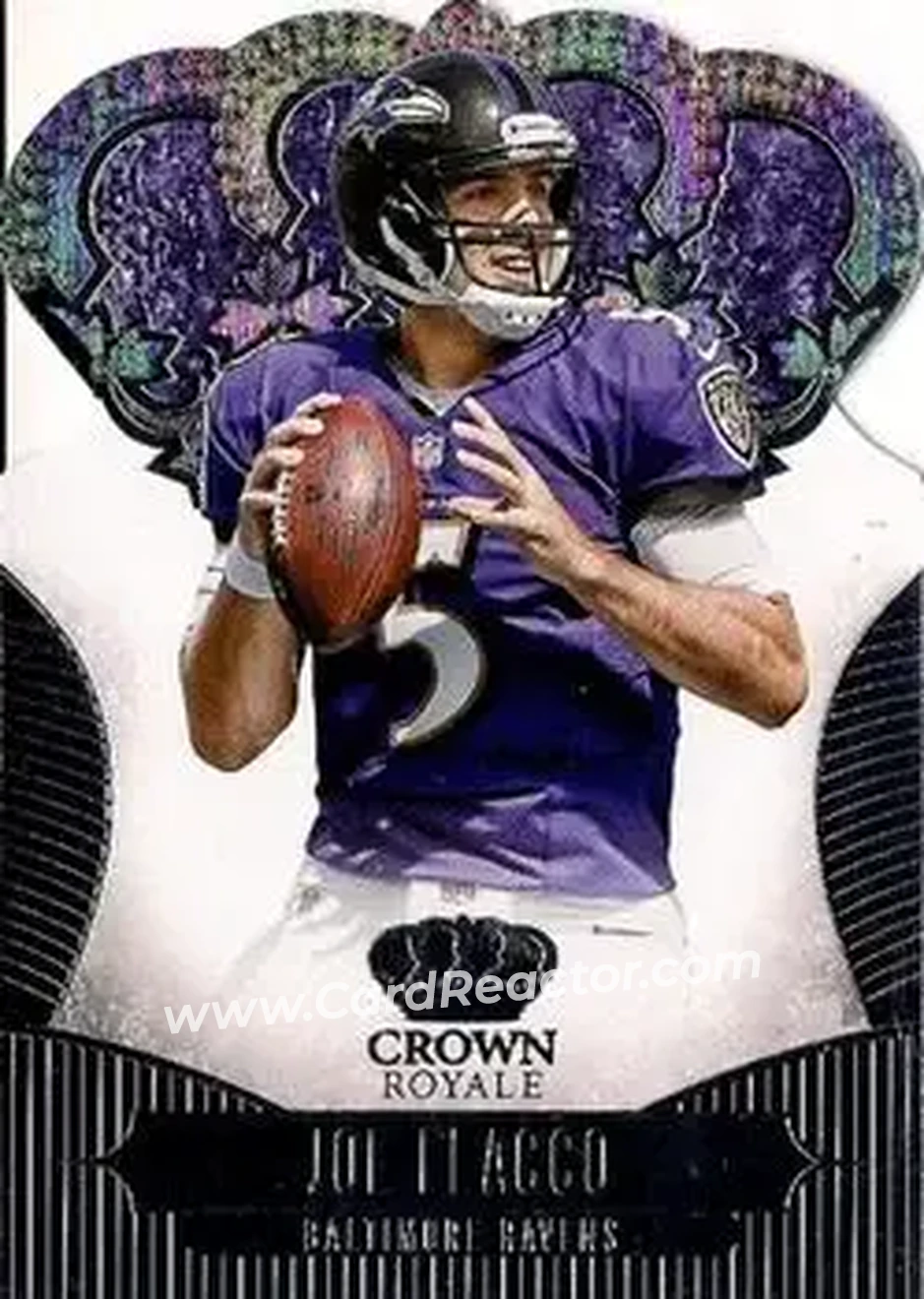 2013 Panini Crown Royale #48 - Joe Flacco - Baltimore Ravens - Front