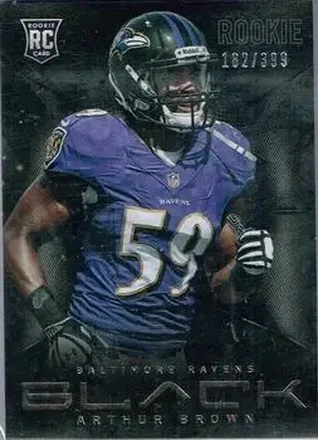 2013 Panini Black #106 - Arthur Brown - Baltimore Ravens