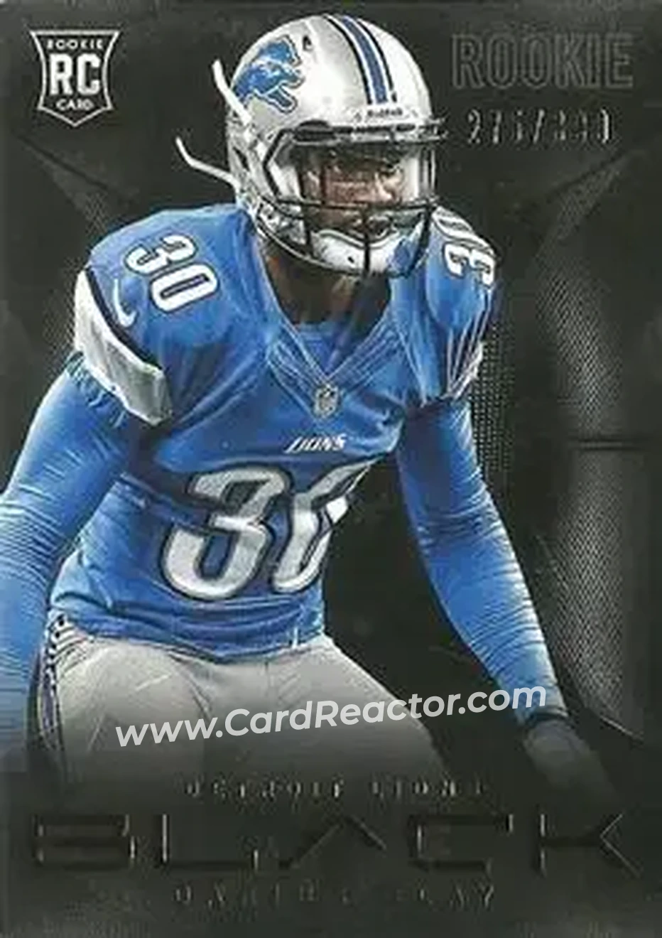 2013 Panini Black #129 - Darius Slay - Detroit Lions - Front 2013 Panini Black #129 - Darius Slay - Detroit Lions - Front
