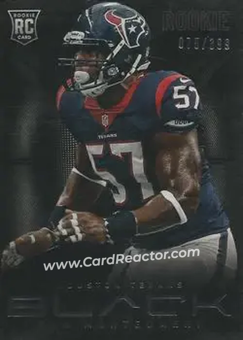 2013 Panini Black #179 - Sam Montgomery - Houston Texans - Front